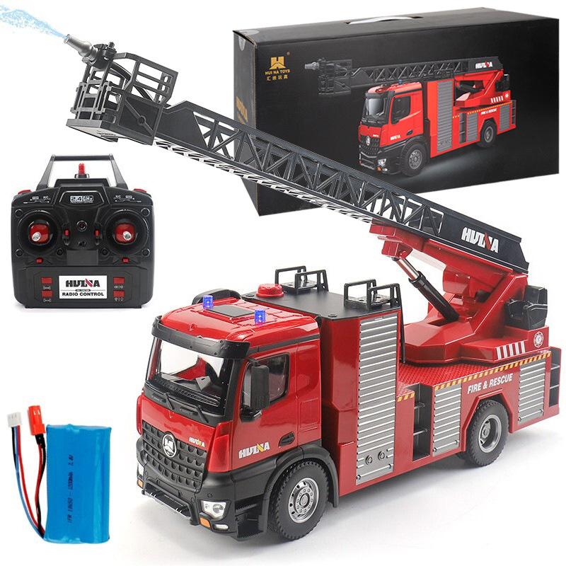 Caminhão de Brinquedo Bombeiros Controle Remoto com 6 Funções +